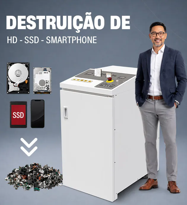 Fragmentadora de HD e smartphones